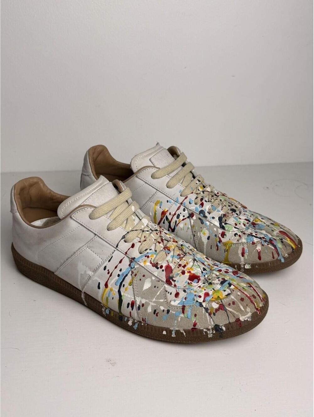 Maison Margiela Replica Paint Splatter White/Multi SZ 43
